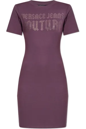 VERSACE Klänning, Dam, XS, Bomull, Klänning med logotyp