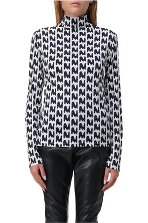 Msgm Topp, Dam, S, Vit Abstrakt Tryck Topp