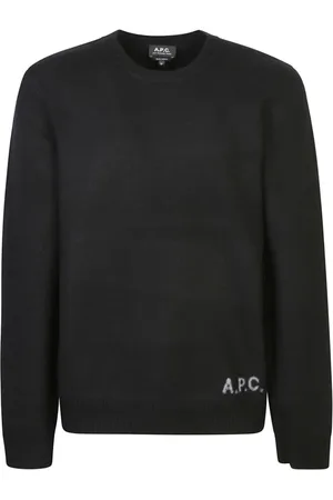 A.P.C. Stickade tröjor & koftor, Herr, M, Svart Sweatshirt Aw24 Herrmode