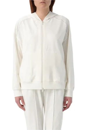 Brunello Cucinelli Sweatshirts & Hoodies, Dam, M, Lyxig ZipUp Hoodie