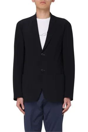 Giorgio Armani Jacka, Herr, M, Blå Ull Blazer