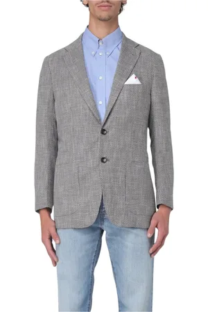 Kiton Jacka, Herr, L, Brun Textured Sportkavaj