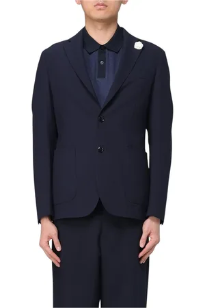 HUGO BOSS Jacka, Herr, M, Elegant Blå Blazer med Kerfslag