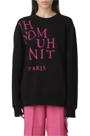 Ih Nom Uh Nit Sweatshirts & Hoodies, Dam, XL, Bomull, Svart Paris Crewneck Sweatshirt