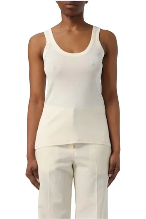LEMAIRE Topp, Dam, M, Svart Rib Tank Top