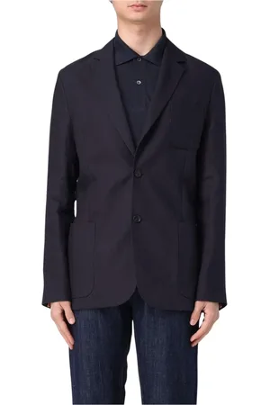 Paul Smith Jacka, Herr, L, Blå Blazer med Fickor