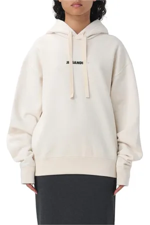 Jil Sander Sweatshirts & Hoodies, Dam, S, Bomull, Avslappnad Passform Hoodie