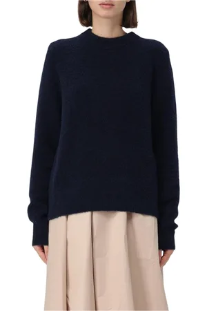 K-Way Stickade tröjor & koftor, Dam, L, Svart Alpaca Crew Neck Sweater