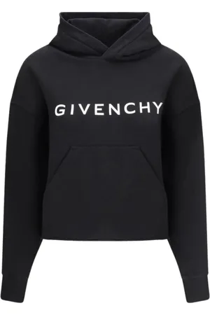 Givenchy Sweatshirts & Hoodies, Dam, XS, Svart Cropped Hoodie Sweatshirt