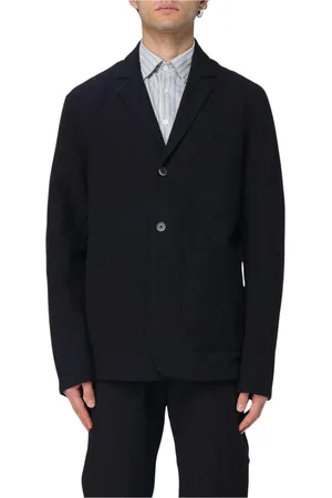 BARENA Jacka, Herr, L, Linne, Klassisk Blå Linne Blazer Fickor
