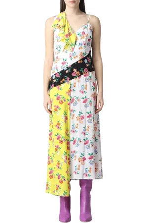 Msgm Klänning, Dam, S, Elegant Blommig Midi Klänning