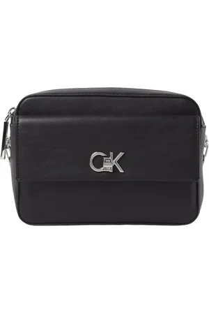 Calvin Klein Väska, Dam, ONE Size, Läder, Svart Crossbody-väska för Kvinnor