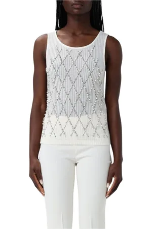 Twin-Set Topp, Dam, S, Elegant Stickad Tanktop