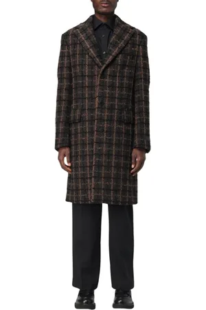 VERSACE Kappa, Herr, S, Elegant Brun Överrock för Män
