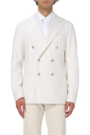 ELEVENTY Jacka, Herr, L, Ivory Ylle Blazer