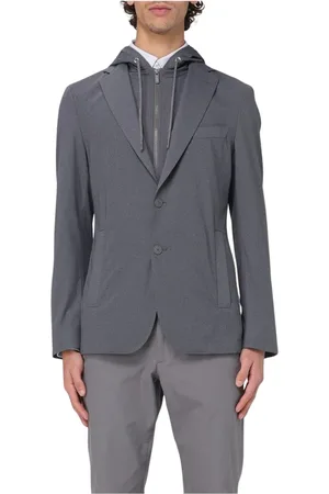 HUGO BOSS Jacka, Herr, M, Mångsidig Hooded Blazer Män Grå