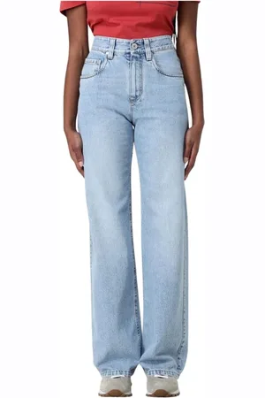 Brunello Cucinelli Jeans, Dam, M, Tidlösa Blå Wide Leg Jeans