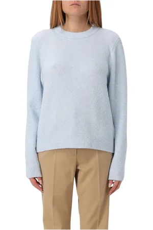 K-Way Stickade tröjor & koftor, Dam, M, Svart Stickad Crew Neck Sweater