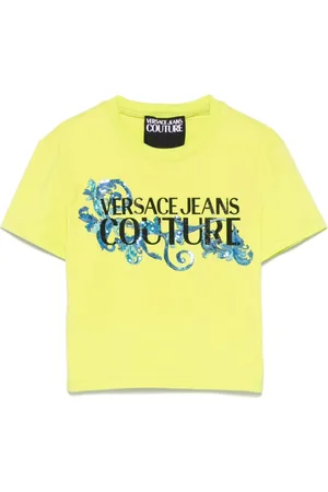VERSACE Topp, Dam, S, Bomull, Gul T-shirt och Polo Set