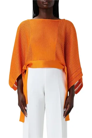 Alberta Ferretti Stickade tröjor & koftor, Dam, S, Livlig Stickad Pullover Tröja