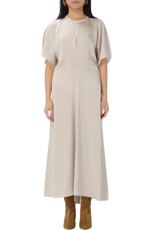 Isabel Marant Klänning, Dam, M, Elegant Kortärmad Midi Klänning