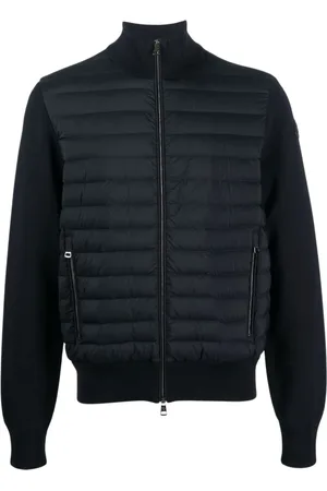Moncler Jacka, Herr, XL, Bomull, Vadderad jacka med kontrastärmar