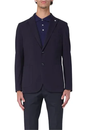 Manuel Ritz Jacka, Herr, XL, Blå Stretch Blazer för Män