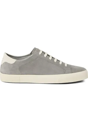Brunello Cucinelli Skor, Herr, 44 EU, Grå Snörad Sneaker med Logotyptryck