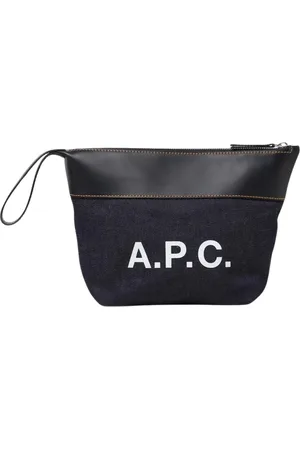 A.P.C. Väska, Herr, ONE Size, Läder, Denim Läder Sminkväska
