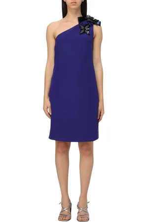 Emporio Armani Klänning, Dam, XS, Svart Dekorerad One-Shoulder Klänning