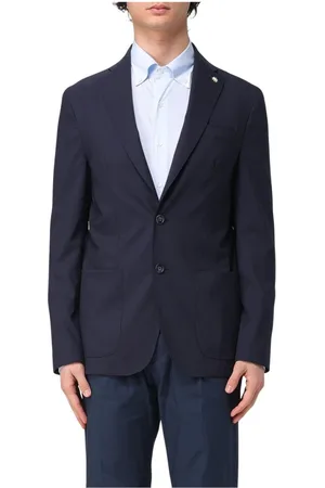 Manuel Ritz Jacka, Herr, M, Blå Notch Revers Blazer