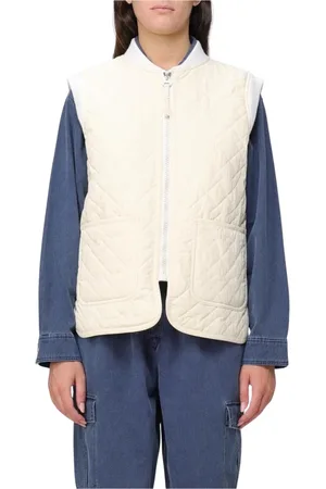 A.P.C. Jacka, Dam, S, Bomull, Gul Kräm Quiltad Väst