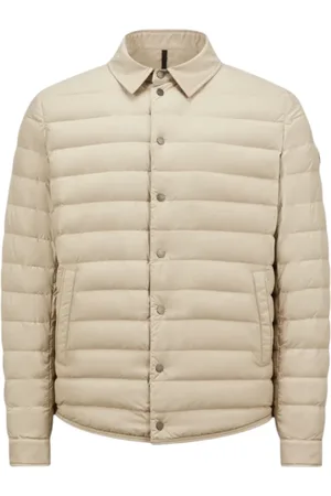 Moncler Jacka, Herr, M, Läder, Down Skjortjacka AirSoft