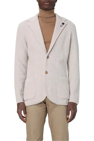 LARDINI Jacka, Herr, S, Stickad Blazer med Fickor