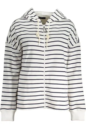 North Sails Sweatshirts & Hoodies, Herr, M, Bomull, Stiligt huvtröja i vitt