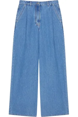 Givenchy Jeans, Dam, W27, Klassiska Blå Wide Leg Jeans