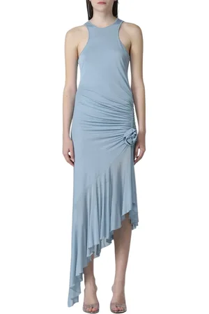 BLUMARINE Klänning, Dam, S, Elegant Ruffle Midi Klänning