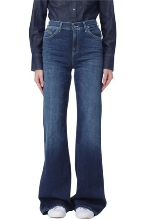 Dondup Jeans, Dam, W25, Denim, Wide Leg Flare Jeans