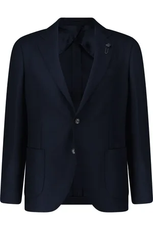 LARDINI Jacka, Herr, 2Xl, Ullblazer med texturerad finish
