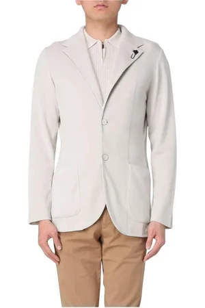 LARDINI Jacka, Herr, M, Elegant Stickad Blazer Jacka