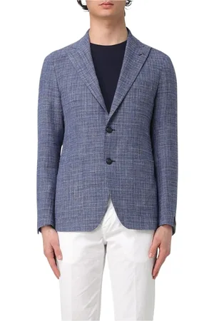 TAGLIATORE Jacka, Herr, M, Linne, Linne Blazer Jacka Skräddarsydd Passform