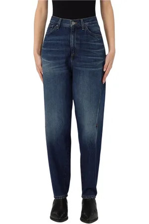 Dondup Jeans, Dam, W25, Bomull, Blå Relaxed Fit Jeans