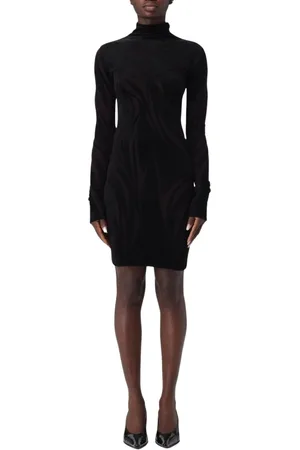 MUGLER Klänning, Dam, L, Elegant Velvet Mini Dress Bodycon