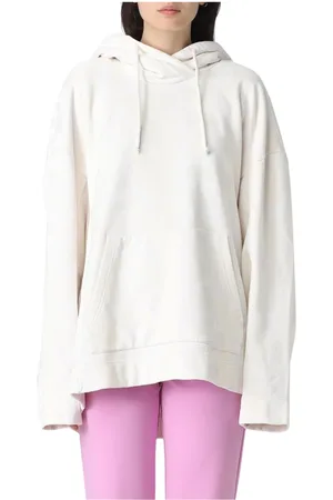 Marc Jacobs Sweatshirts & Hoodies, Dam, S, Bomull, Vit Oversized Hoodie Avslappnad Passform