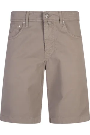 Jacob Cohen Shorts, Herr, W34, Bomull, Grå Byxor med Bomullsblandning