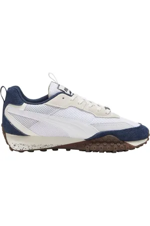 PUMA Skor, Herr, 42 1/2 EU, Preppy Rider Blktop Warm White-Blue