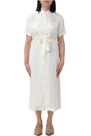 A.P.C. Klänning, Dam, S, Elegant Sidenskjortklänning