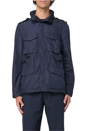 Aspesi Jacka, Herr, S, Blå Field Jacket för Män