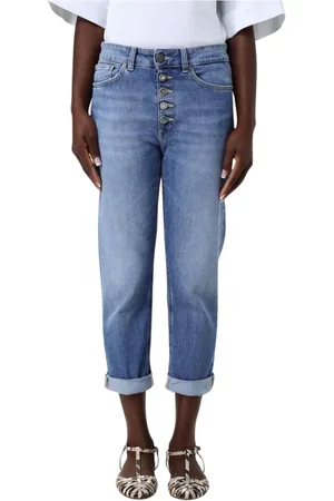 Dondup Jeans, Dam, W24, Bomull, Knappgylf Kort Jeans