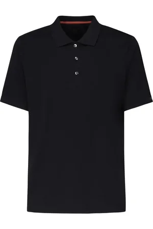 FAY Topp, Herr, 2Xl, Bomull, Svart Polo Style T-shirts och Polos